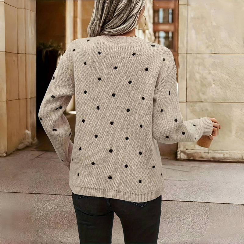 Petra | Elegancki sweter w kropki