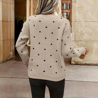 Petra | Elegancki sweter w kropki