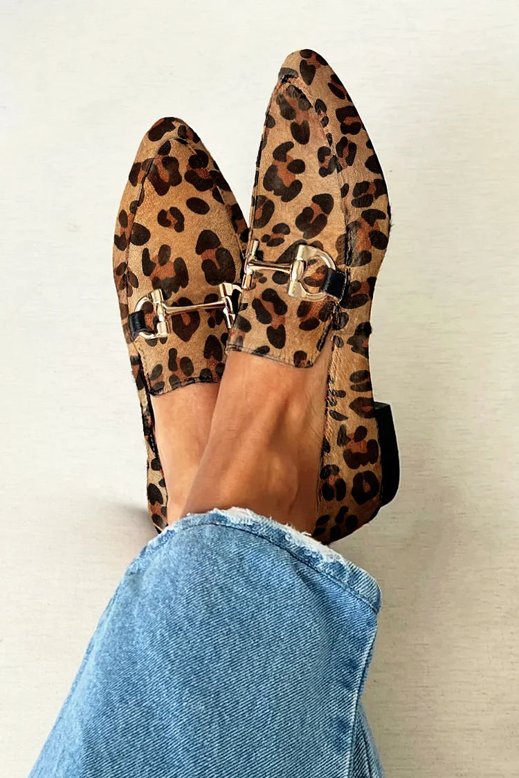 Juul | Eleganckie loafersy z wzorem i subtelnymi obcasami