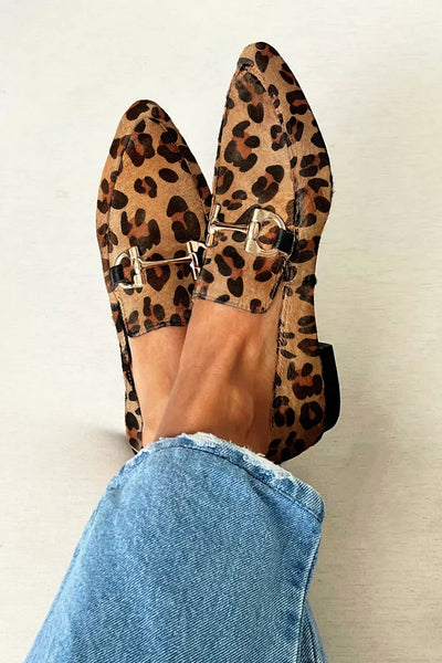 Juul | Eleganckie loafersy z wzorem i subtelnymi obcasami