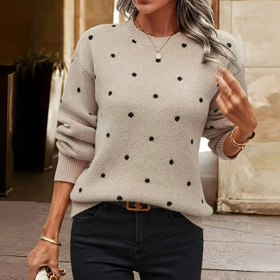 Petra | Elegancki sweter w kropki