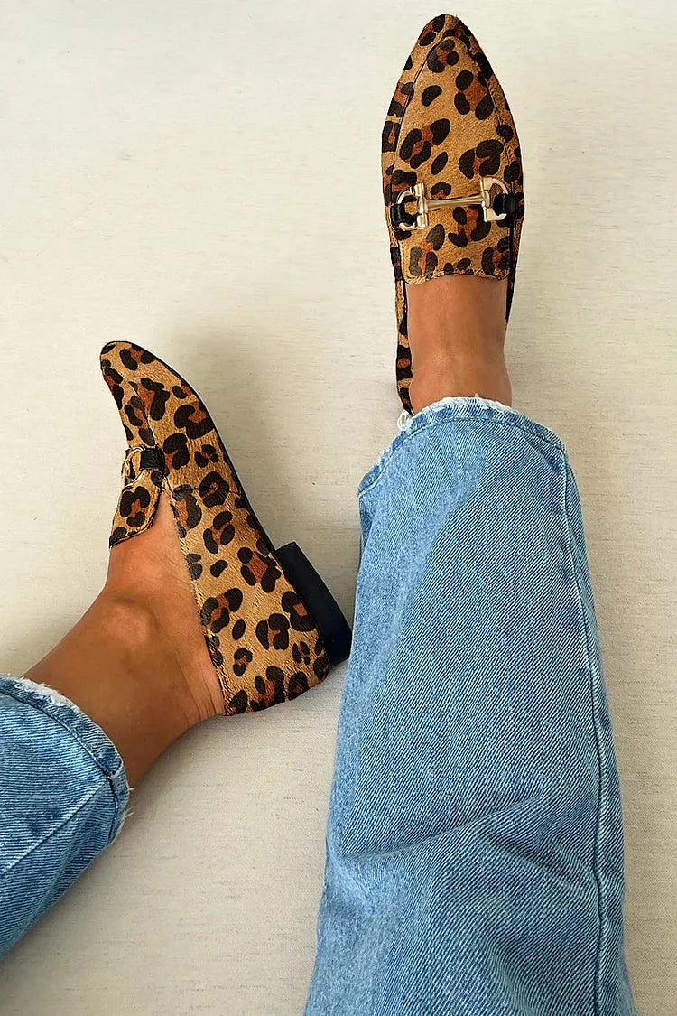 Juul | Eleganckie loafersy z wzorem i subtelnymi obcasami