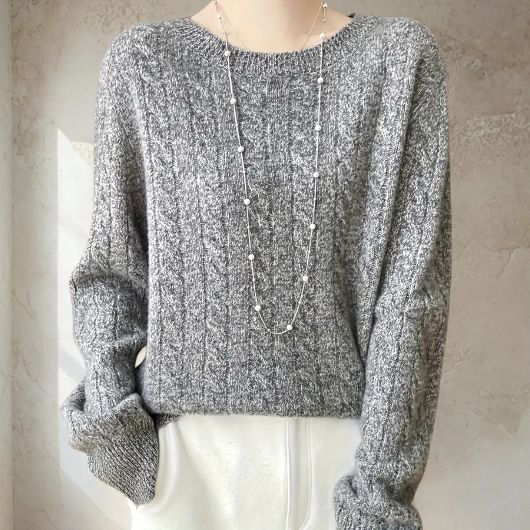 Betty | Elegancki Sweter Robiony na Drutach i Absolutny Komfort