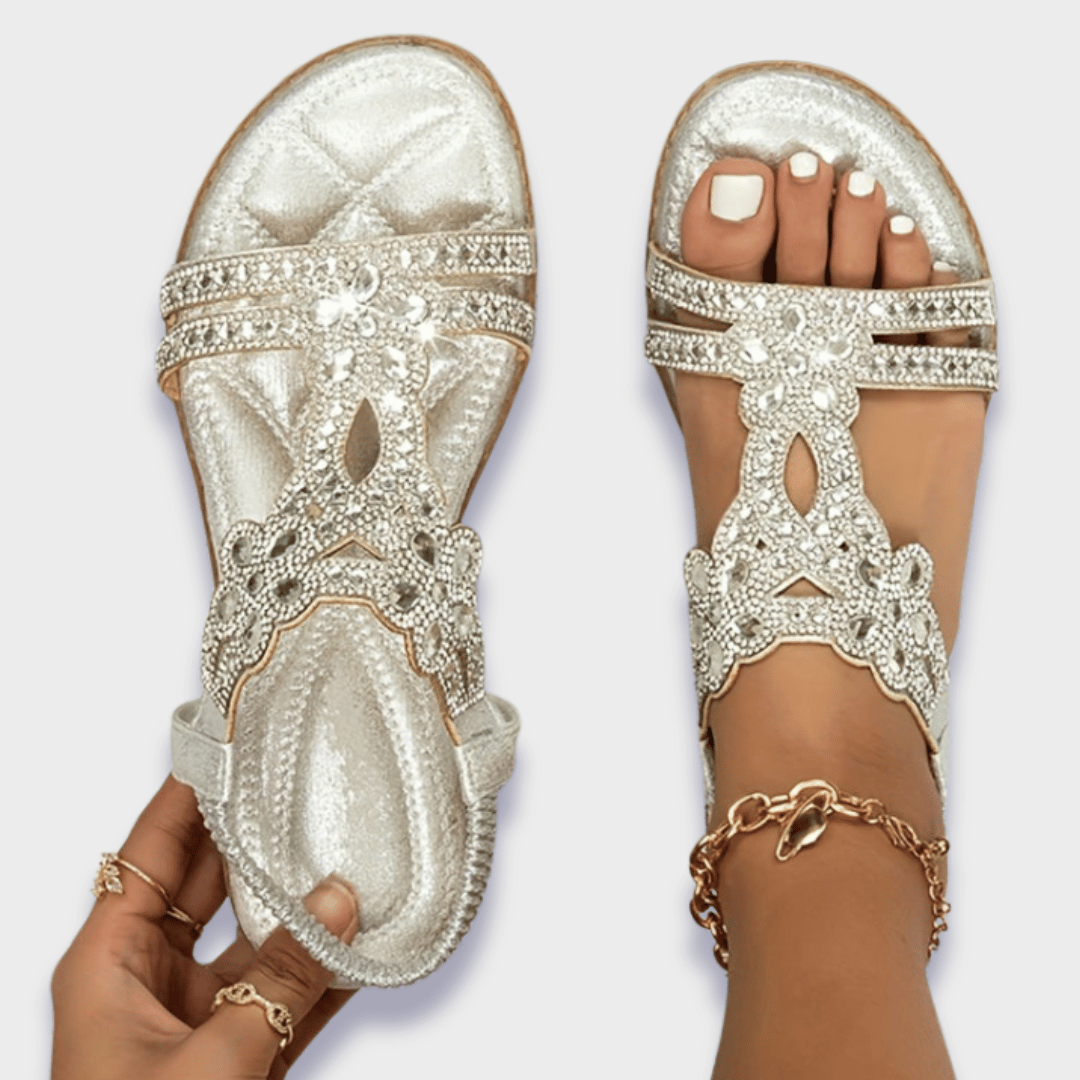 Franziska | Orthopedyczne sandały Boho z materiału premium