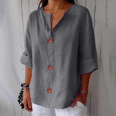 Clara™ | Casualna Bluzka Lniania