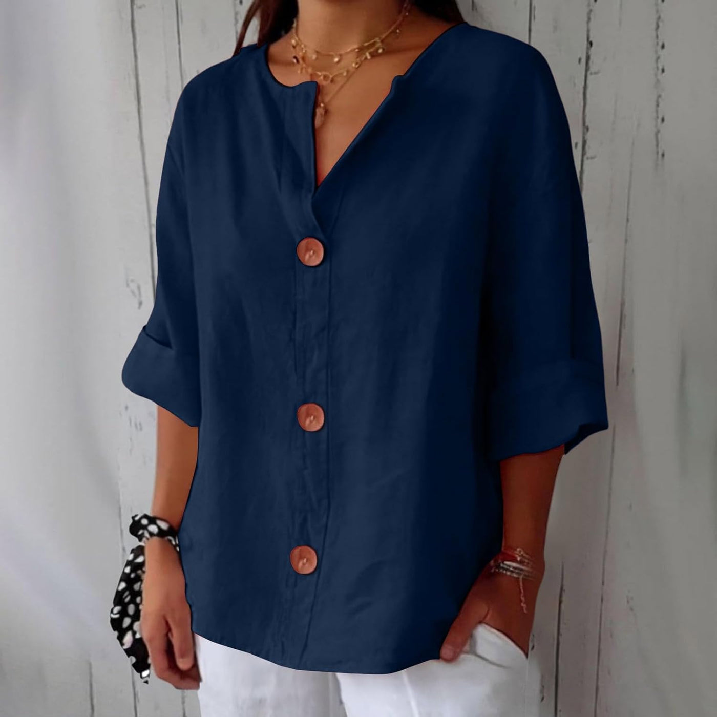 Clara™ | Casualna Bluzka Lniania