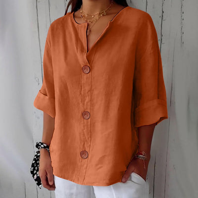 Clara™ | Casualna Bluzka Lniania
