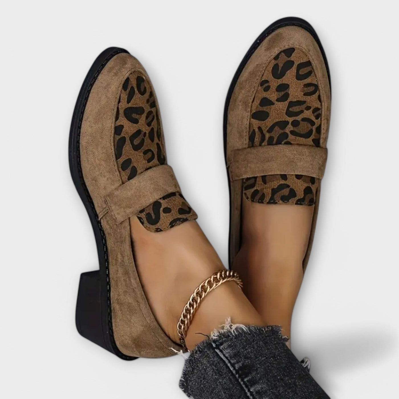 Karla - Eleganckie damskie buty w leopardzie wzory