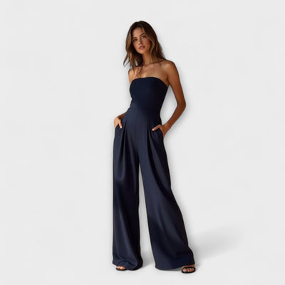 Amélie - Elegancki Jumpsuit bez Ramiączek