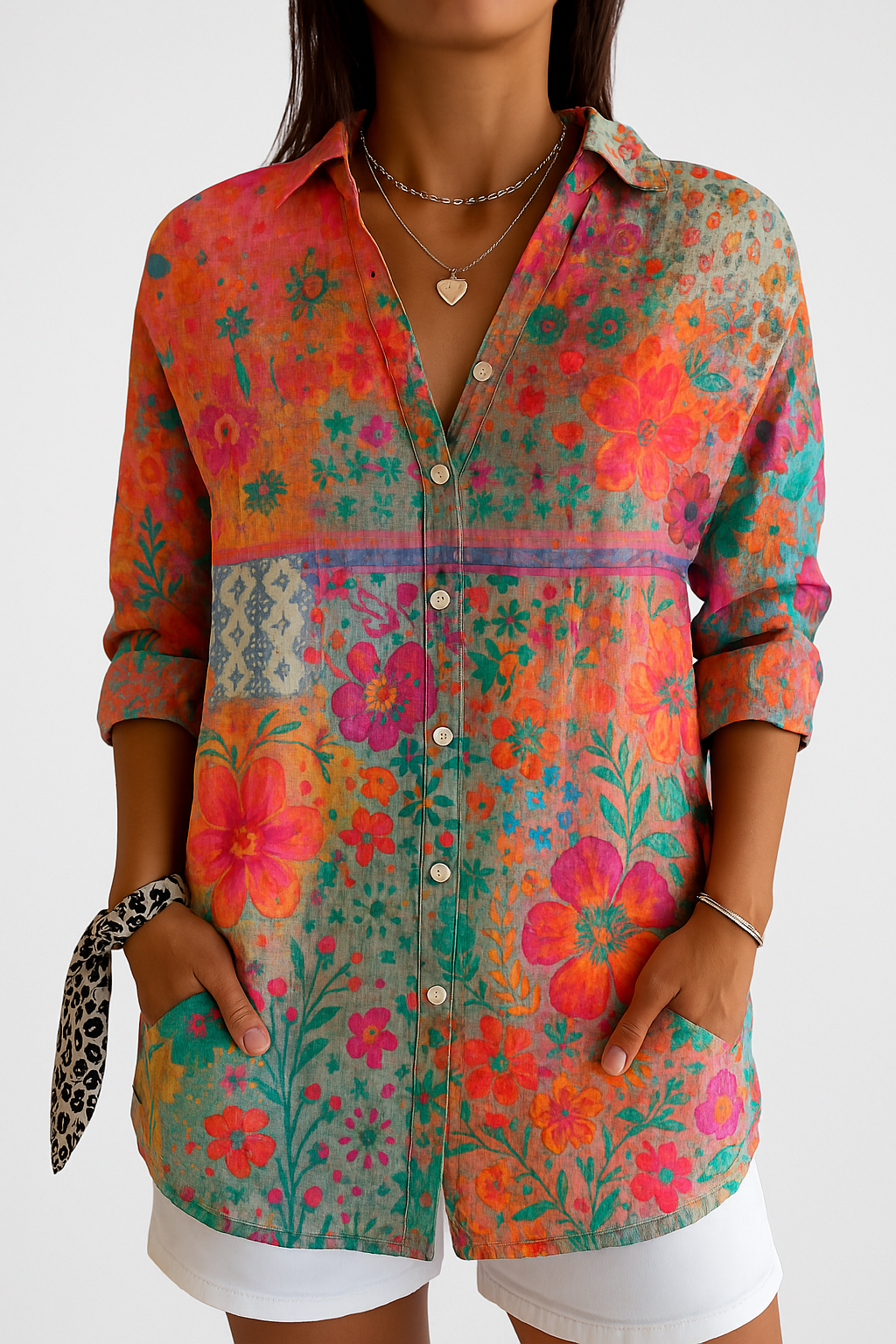 Jasmin | Bluzka Patchwork Bohème