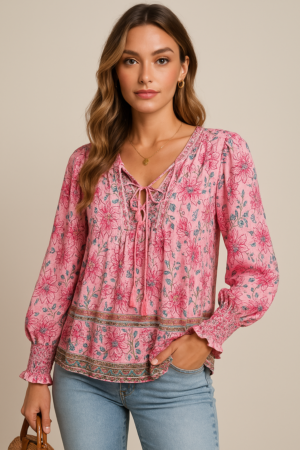 Arya | Bluzka Paysanne Boho Blossom
