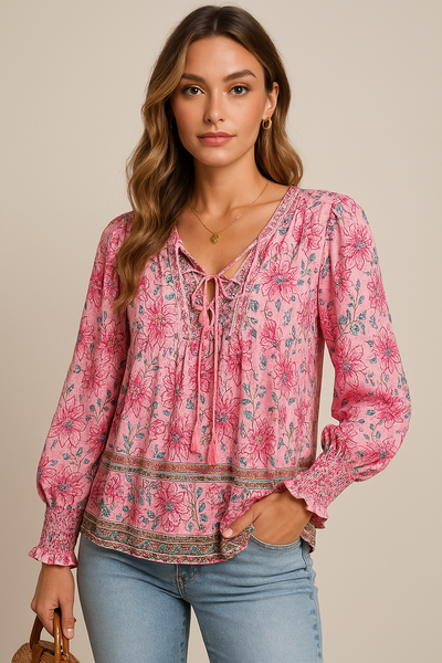 Arya | Bluzka Paysanne Boho Blossom