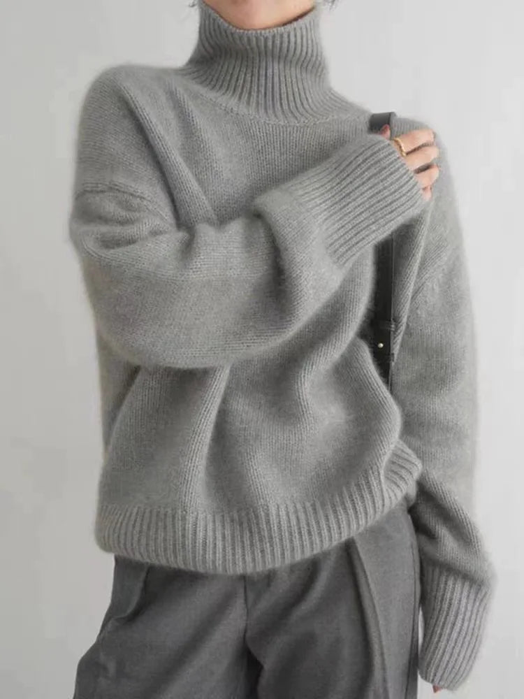 Mariam | Sweter z golfem