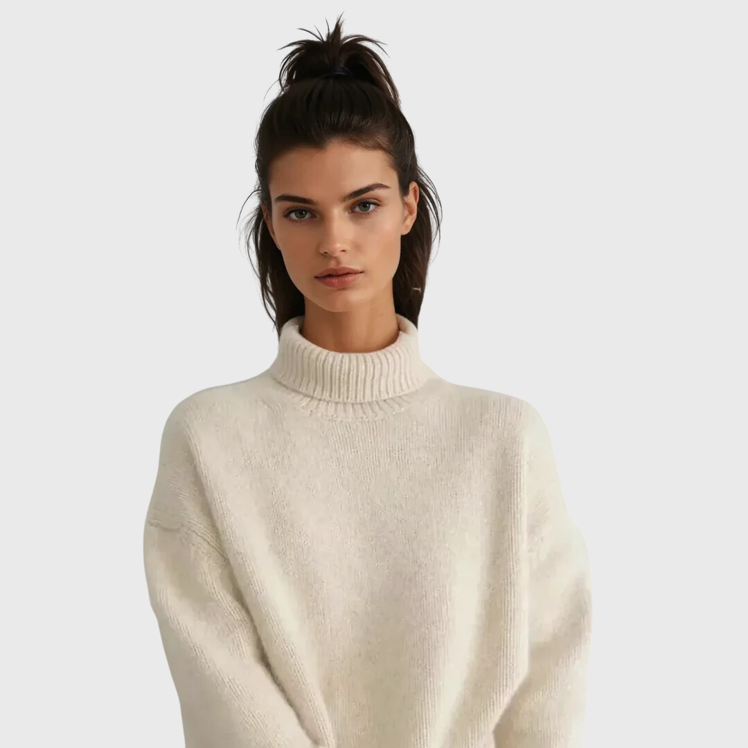 Mariam | Sweter z golfem