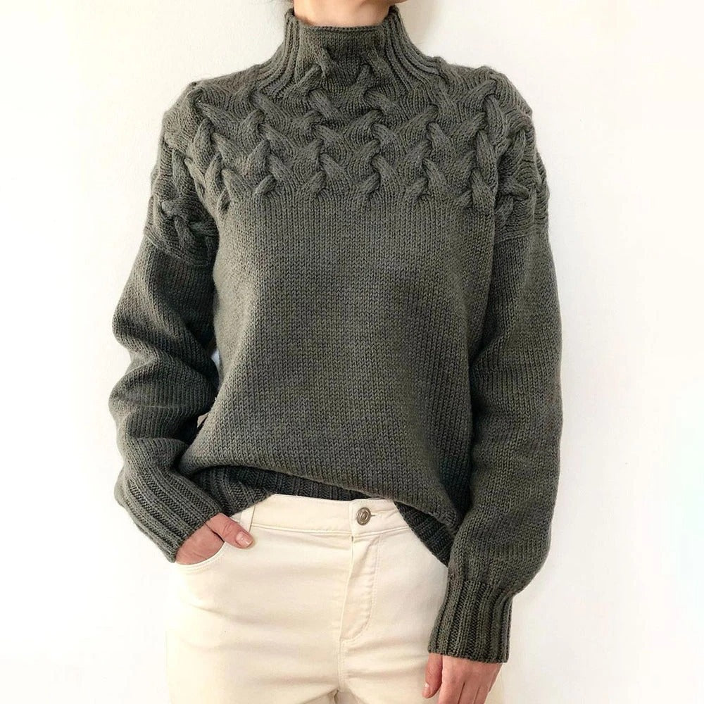 Bridget | Sweter z golfem z kaszmiru