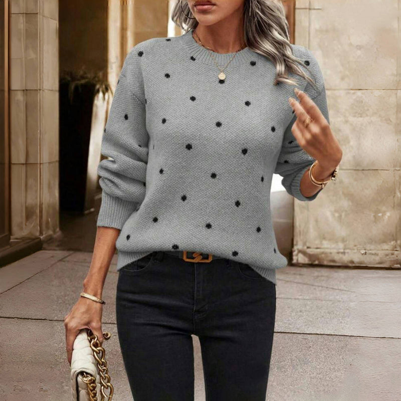 Petra | Elegancki sweter w kropki