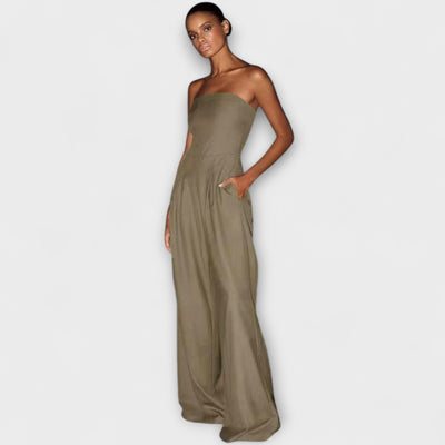 Amélie - Elegancki Jumpsuit bez Ramiączek