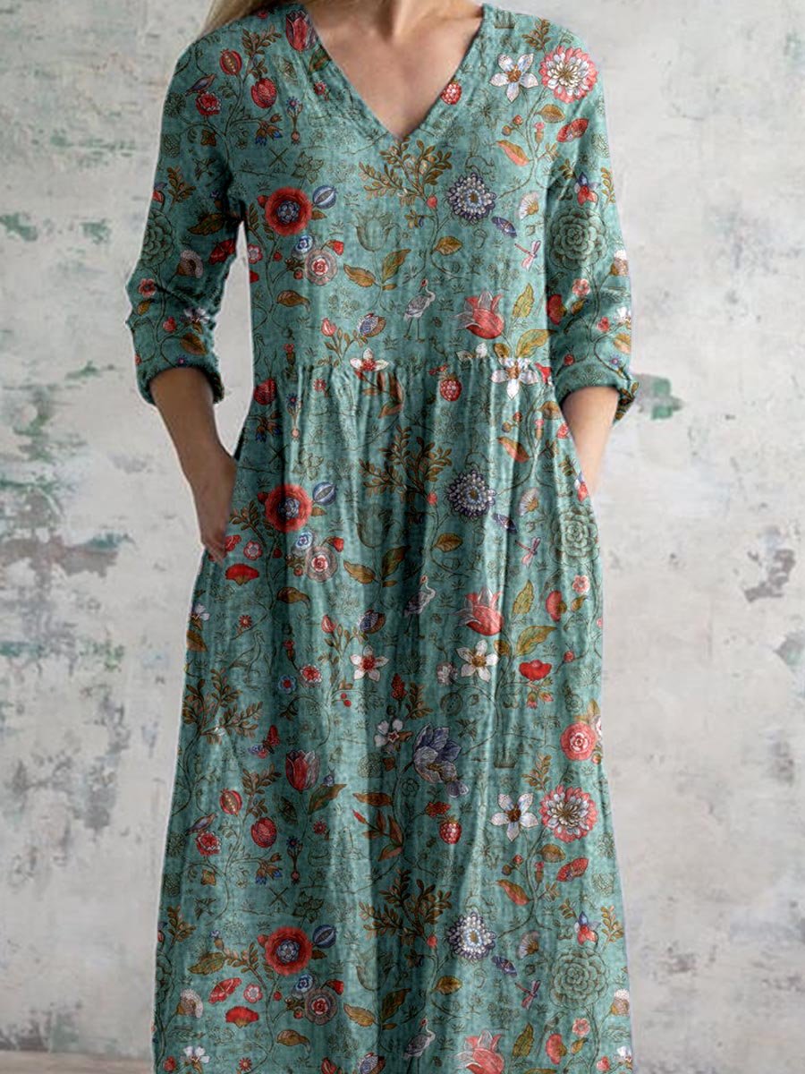 Cecile | Vintage letnia sukienka