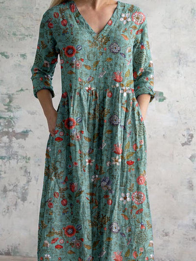Cecile | Vintage letnia sukienka