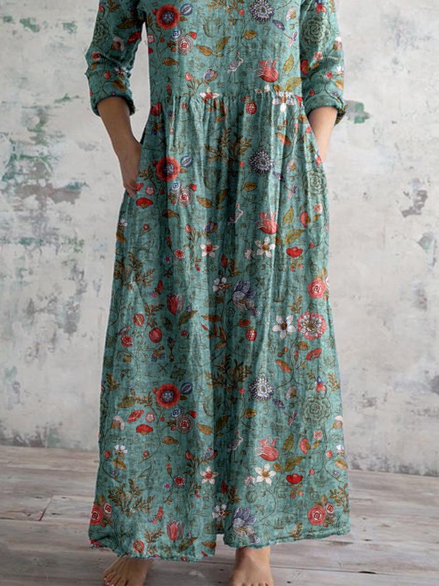 Cecile | Vintage letnia sukienka
